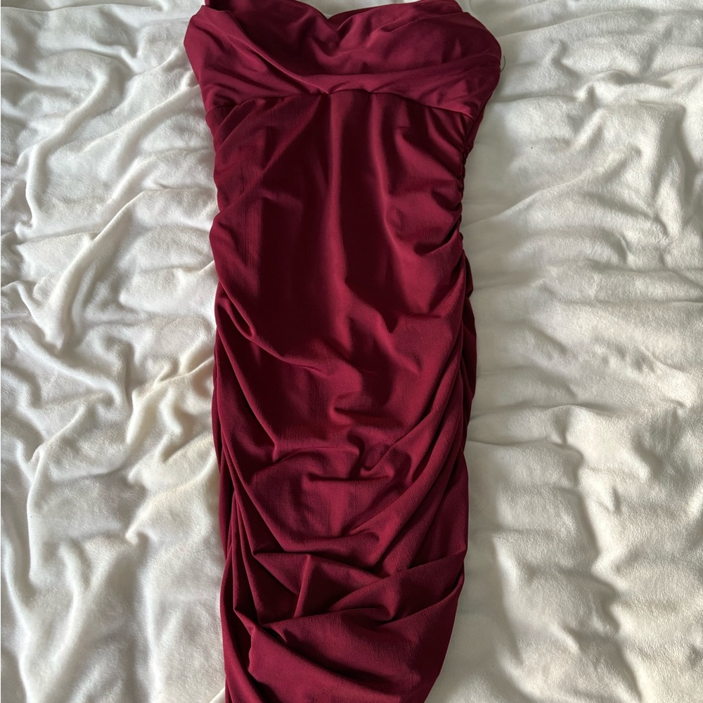 Emerald Sundae Burgundy Dress